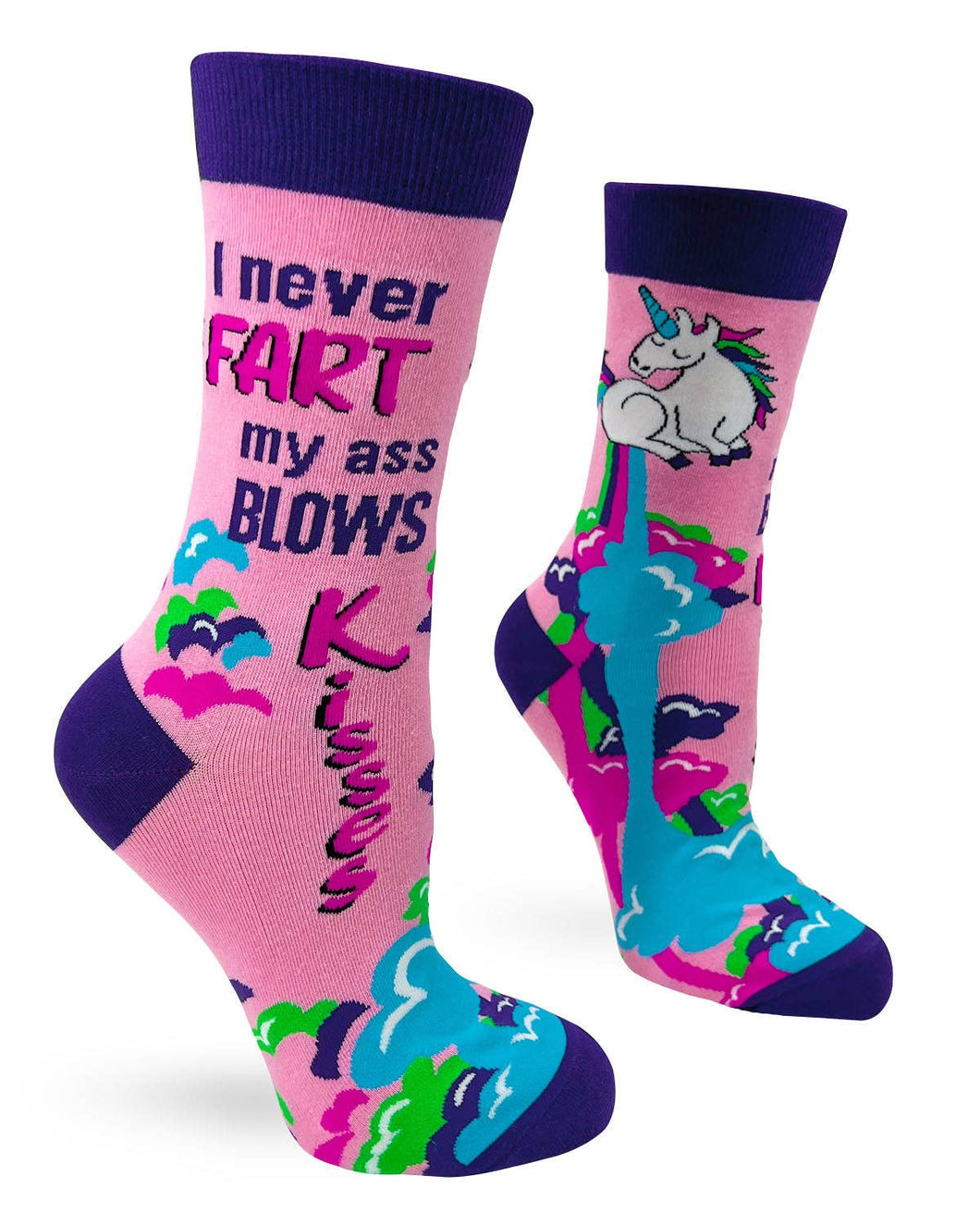 I never Fart My Ass Blows Kisses Women's Socks