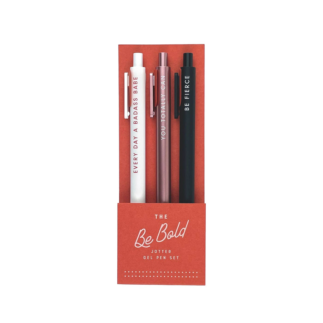 Be Bold Jotter Gel Pen: Set of 3