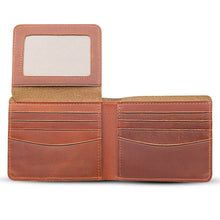 Load image into Gallery viewer, Genuine Leather Wallet with Flap out ID Window
