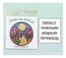 Load image into Gallery viewer, Lucky Sardine - Desert Night, GET LOST Embroidered Patch
