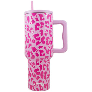 Modern Light Pink Leopard 38 Oz Stainless Steel Tumbler