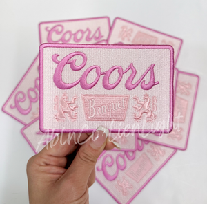 ABLN Boutique - Preppy pink coors patch trucker hat embroidery patches