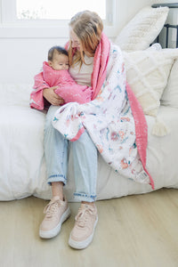 Mermaid + Bubbles Oh-So-Soft Muslin Swaddle Blanket Set