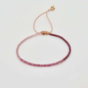 Rosamariposa - Ombre Sangria Miyuki Bracelet