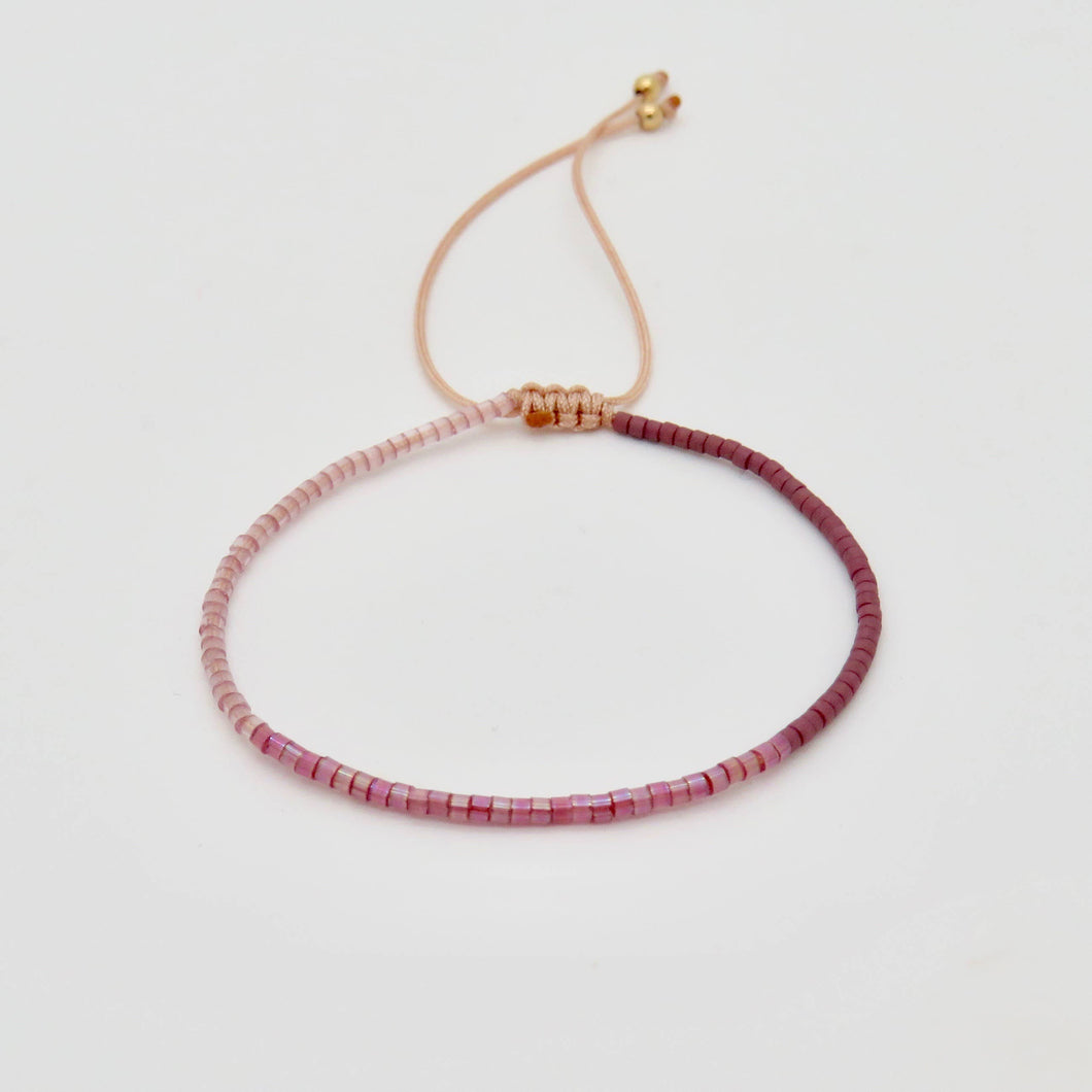 Rosamariposa - Ombre Sangria Miyuki Bracelet