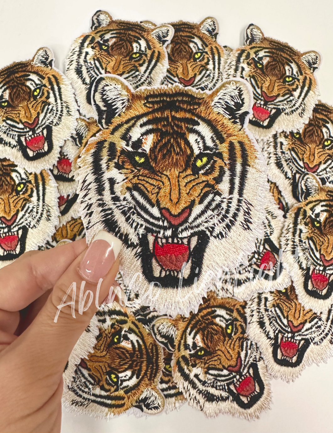 ABLN Boutique - Trucker hat patches roaring tiger embroidery patch iron on