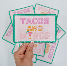 Load image into Gallery viewer, ABLN Boutique - Preppy tacos &amp; margs patch, trucker hat embroidery patch
