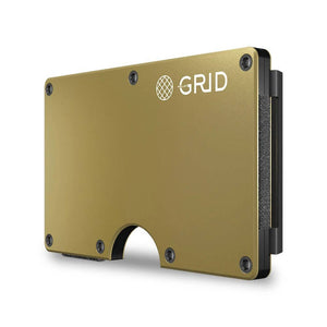 Grid Wallet // Gold Aluminum