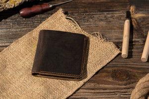 Genuine Leather Bifold Wallet