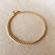 Load image into Gallery viewer, GoldFi - 18k Gold Filled 2.5 mm Beaded Bracelet
