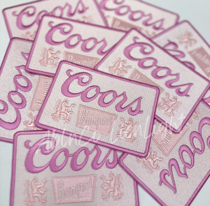 ABLN Boutique - Preppy pink coors patch trucker hat embroidery patches