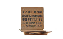 Load image into Gallery viewer, Driftless Studios - Sarcastic Comments Funny Gift Drink Coaster - Coasters
