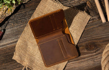 Load image into Gallery viewer, Genuine Leather Bifold Wallet
