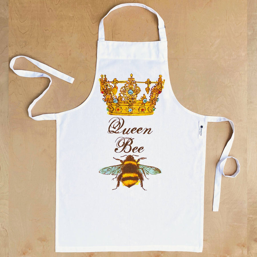 Queen Bee cotton apron