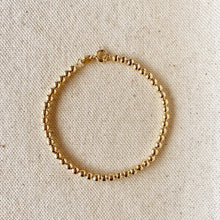 Load image into Gallery viewer, 18k Gold Filled 3.5 mm Beaded Bracelet
