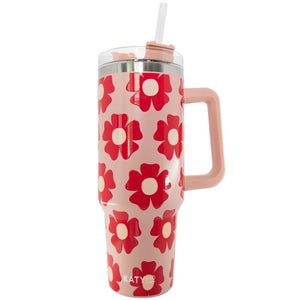 Flower Power 40 Oz Tumbler Cup