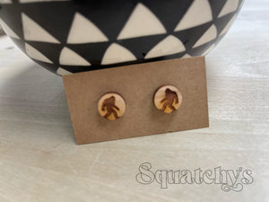 Bigfoot Wood Earrings