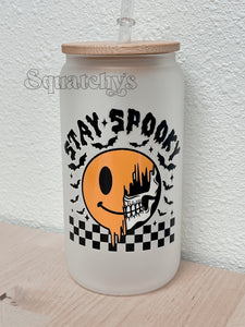 16oz Stay Spooky Glass Can