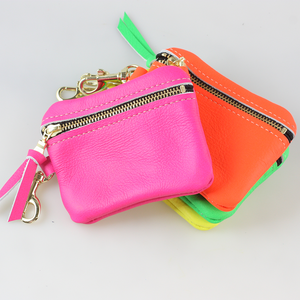 Leather Cardholder Neon