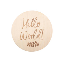 Load image into Gallery viewer, Bebe au Lait - Hello World Milestone Disc
