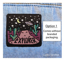 Load image into Gallery viewer, Lucky Sardine - Desert Night, Spacecraft Explorer Embroidered Patch
