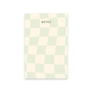 Checkerboard Notepad-Seaglass