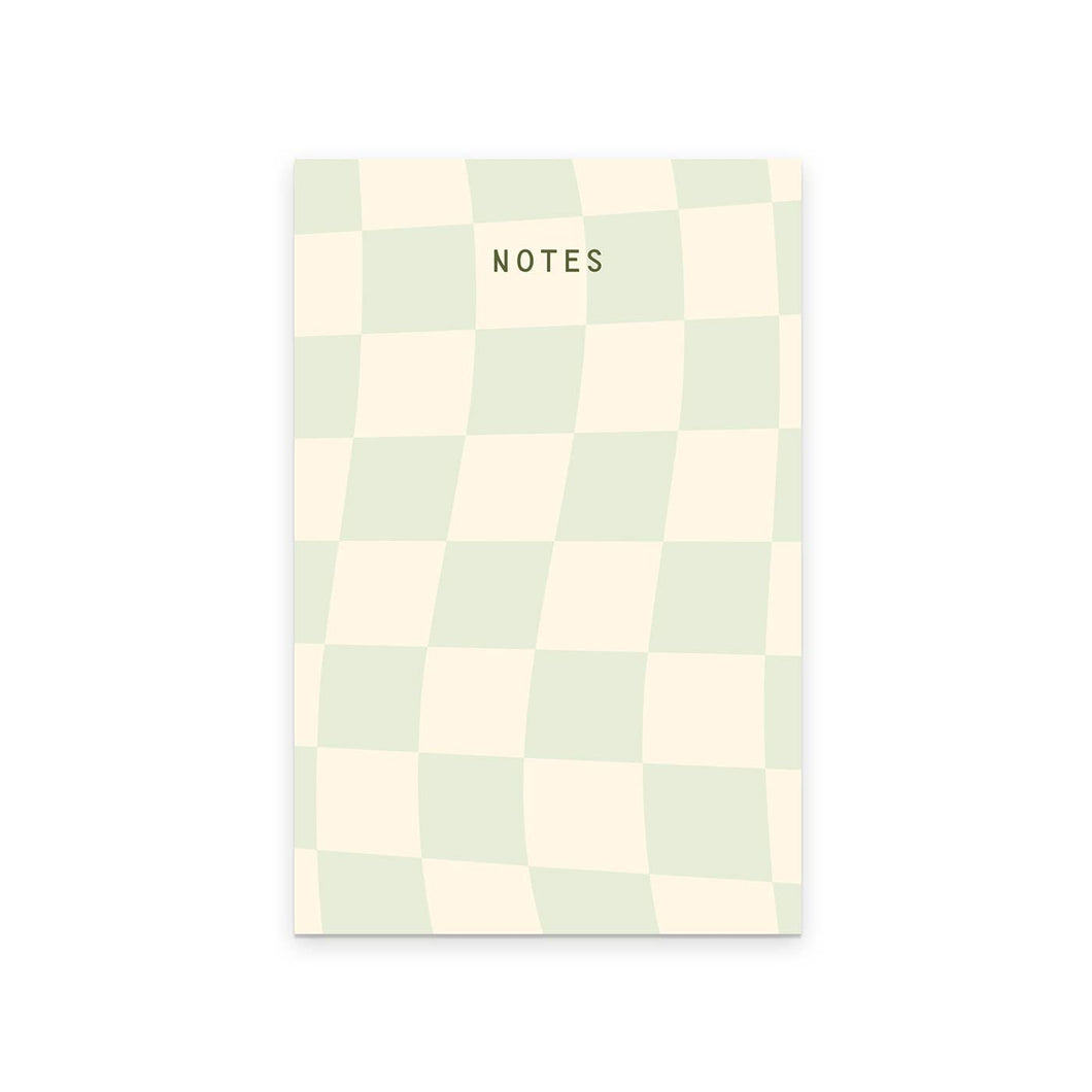 Checkerboard Notepad-Seaglass