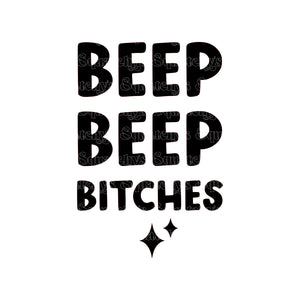 Beep Beep Keychain UV DTF Decals