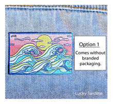 Load image into Gallery viewer, Lucky Sardine - Ocean Waves, Ocean Sunset Embroidered Patch
