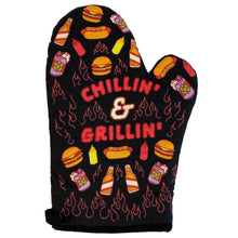 Load image into Gallery viewer, Chillin&#39; And Grillin&#39; Oven Mitt
