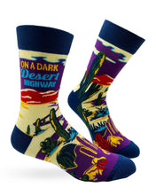 Load image into Gallery viewer, On A Dark Desert Highway Men&#39;s Socks
