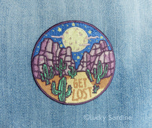 Load image into Gallery viewer, Lucky Sardine - Desert Night, GET LOST Embroidered Patch
