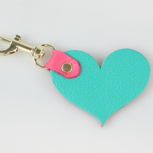 Load image into Gallery viewer, Two Tone Soft Leather Keychain
