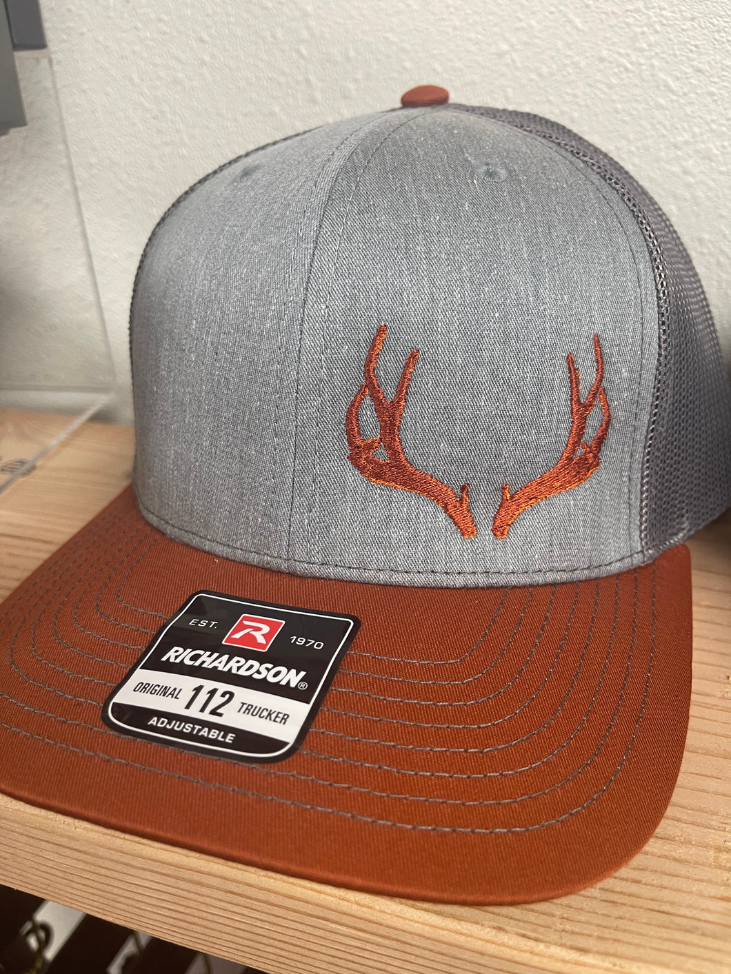 Antlers Hat Rust/Grey