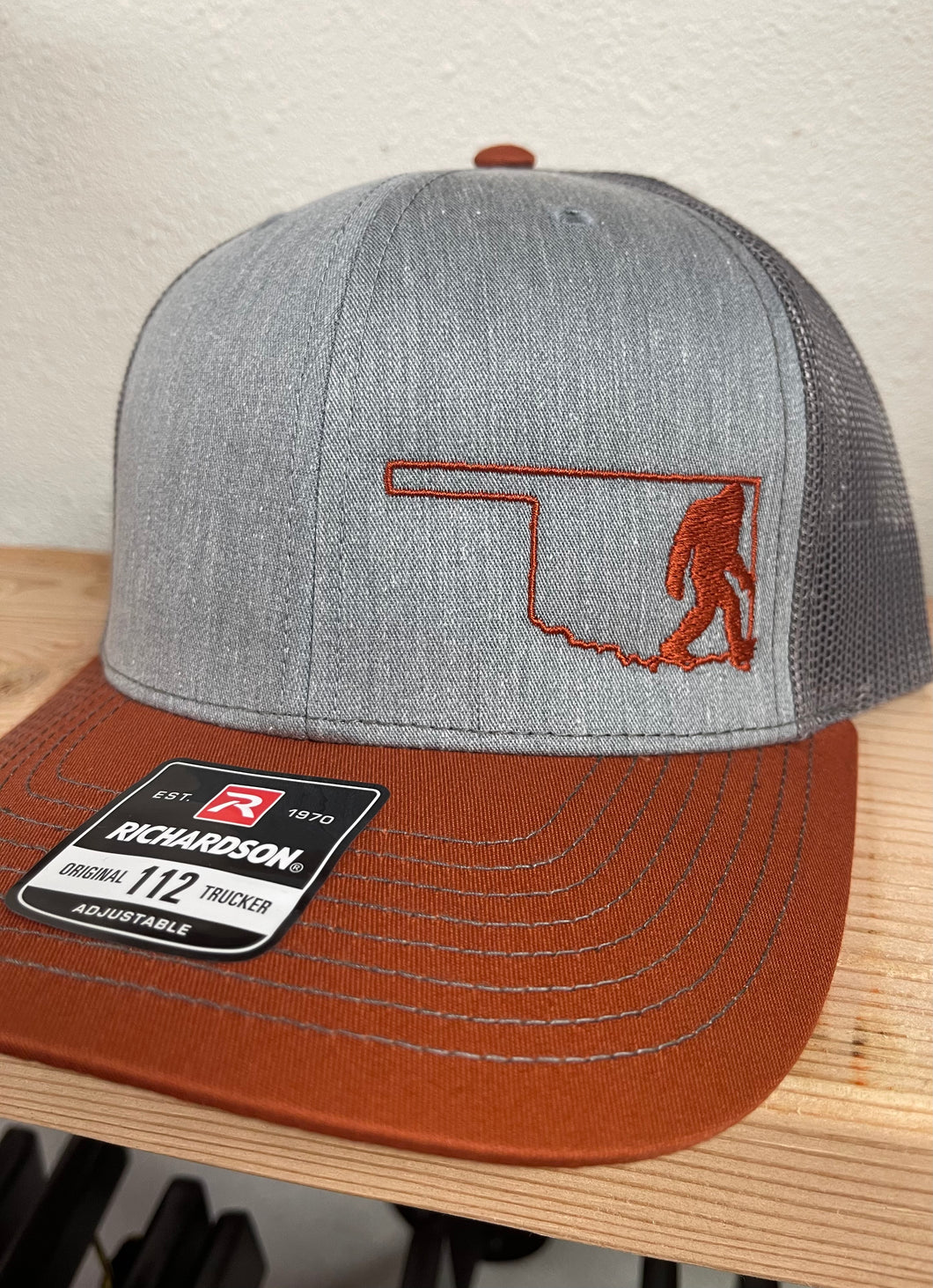 OK Sasquatch Hat Rust/Grey