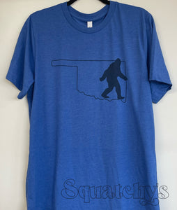 OK Sasquatch Tee Royal Blue