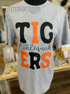 Tahlequah Tigers Tee - Athletic Heather