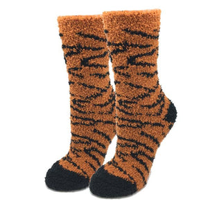 Tiger Fuzzy Socks