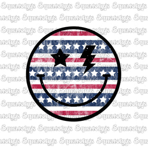 Patriotic Face UV DTF Decal