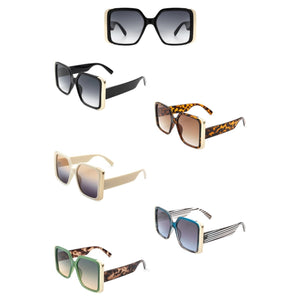 Retro Oversized Square Frame Sunglasses