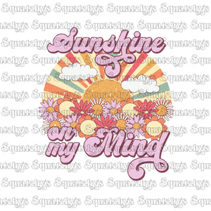 Sunshine On My Mind UV DTF Decal