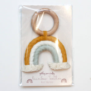 Macrame Rainbow Teether - Storm