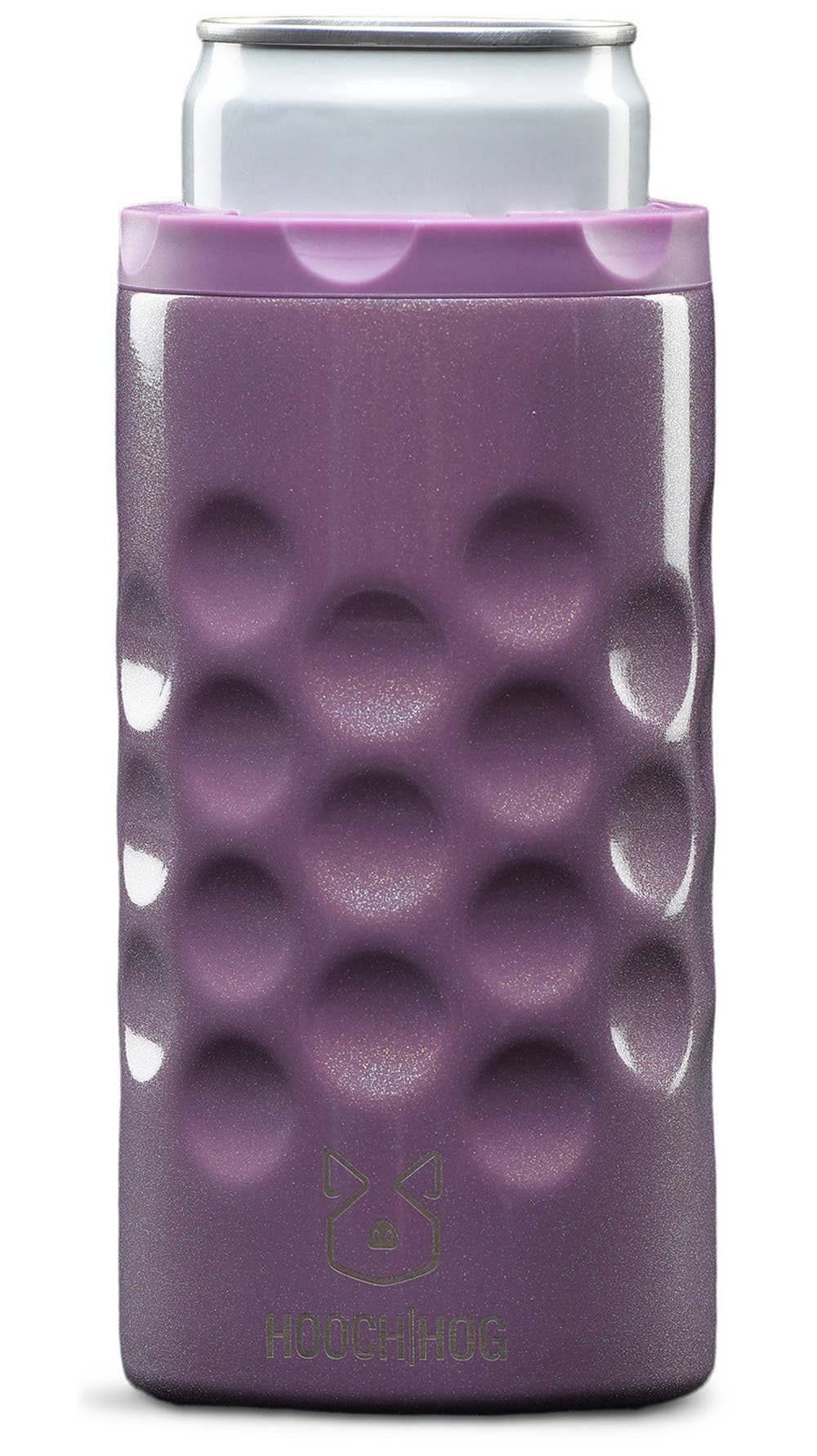 Hooch Hog - The Skinny Can Cooler [Purple Glitter]