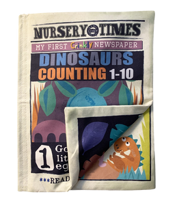 Nursery Times Crinkly Newspaper - Dinosaur Count