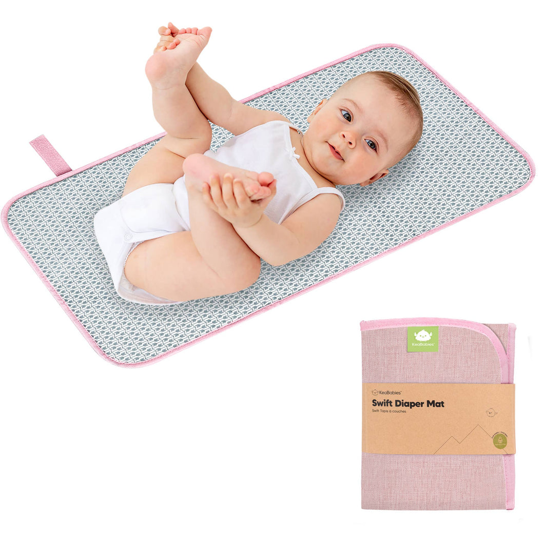 KeaBabies - Swift Portable Changing Pad for Baby, Diaper Changing Mat