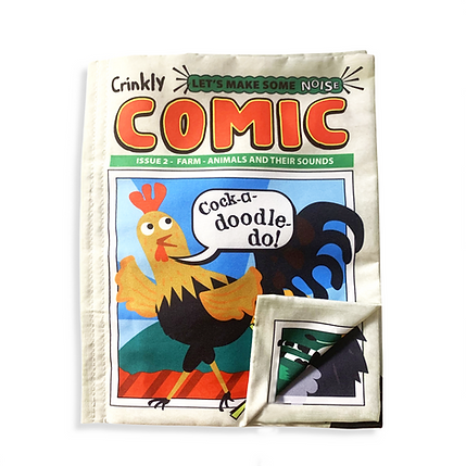 Crinkly Cloth Books - COMIC ISSUE 2 - Farm Sounds