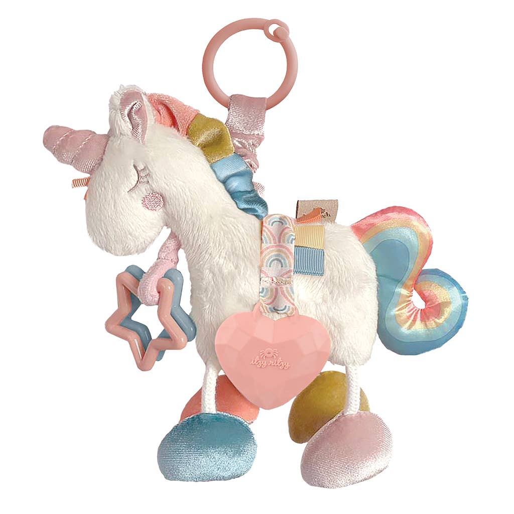 Itzy Ritzy - Unicorn Activity Plush with Teether Toy