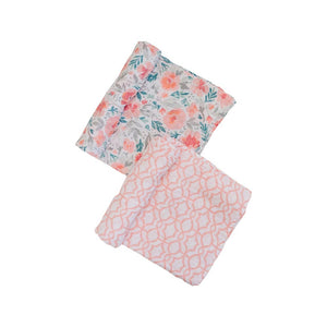 Floret + Trellis Muslin Swaddle Blanket Set