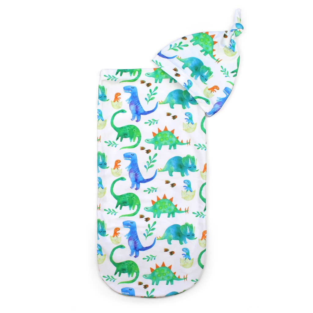 Itzy Ritzy - Dino Matching Cocoon & Hat Sets