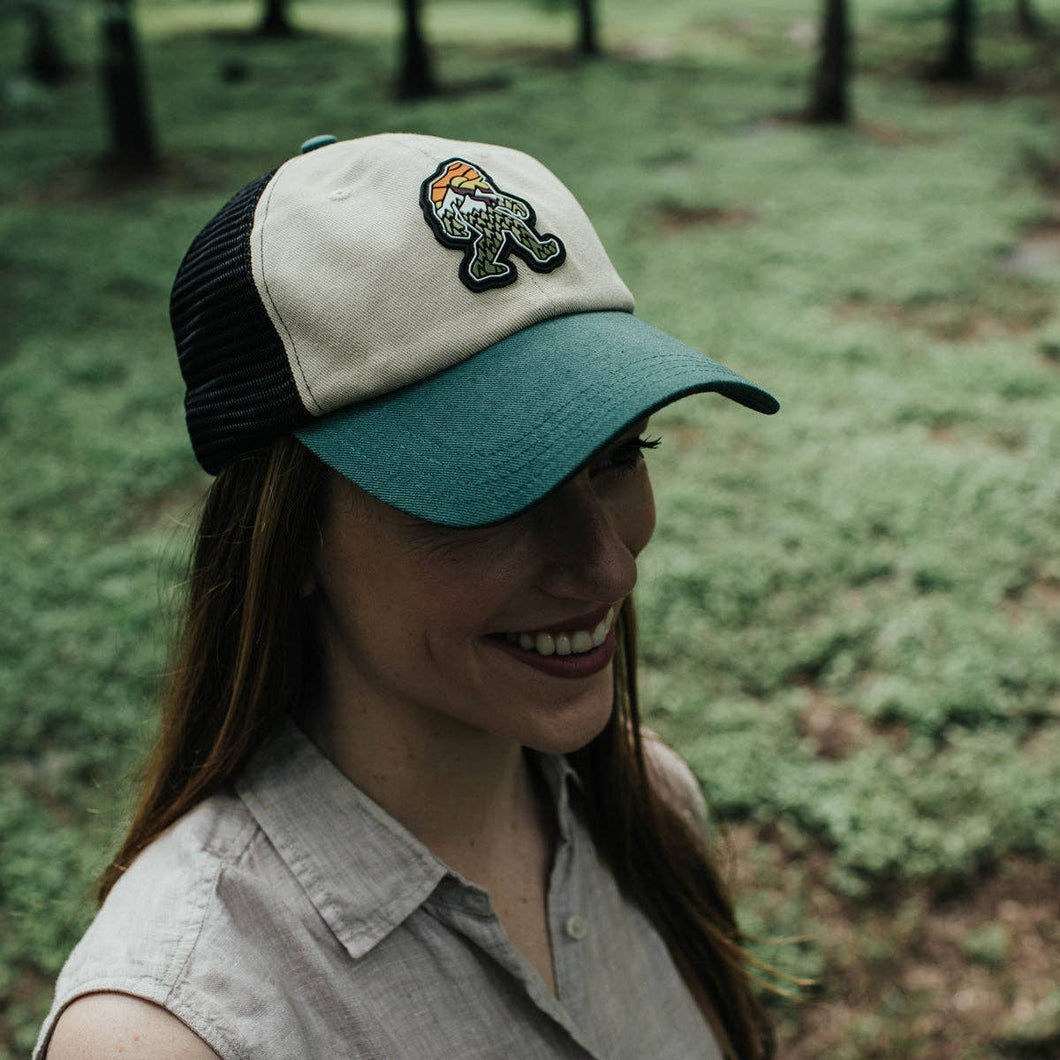 Yeti Creme/Green Dad hat